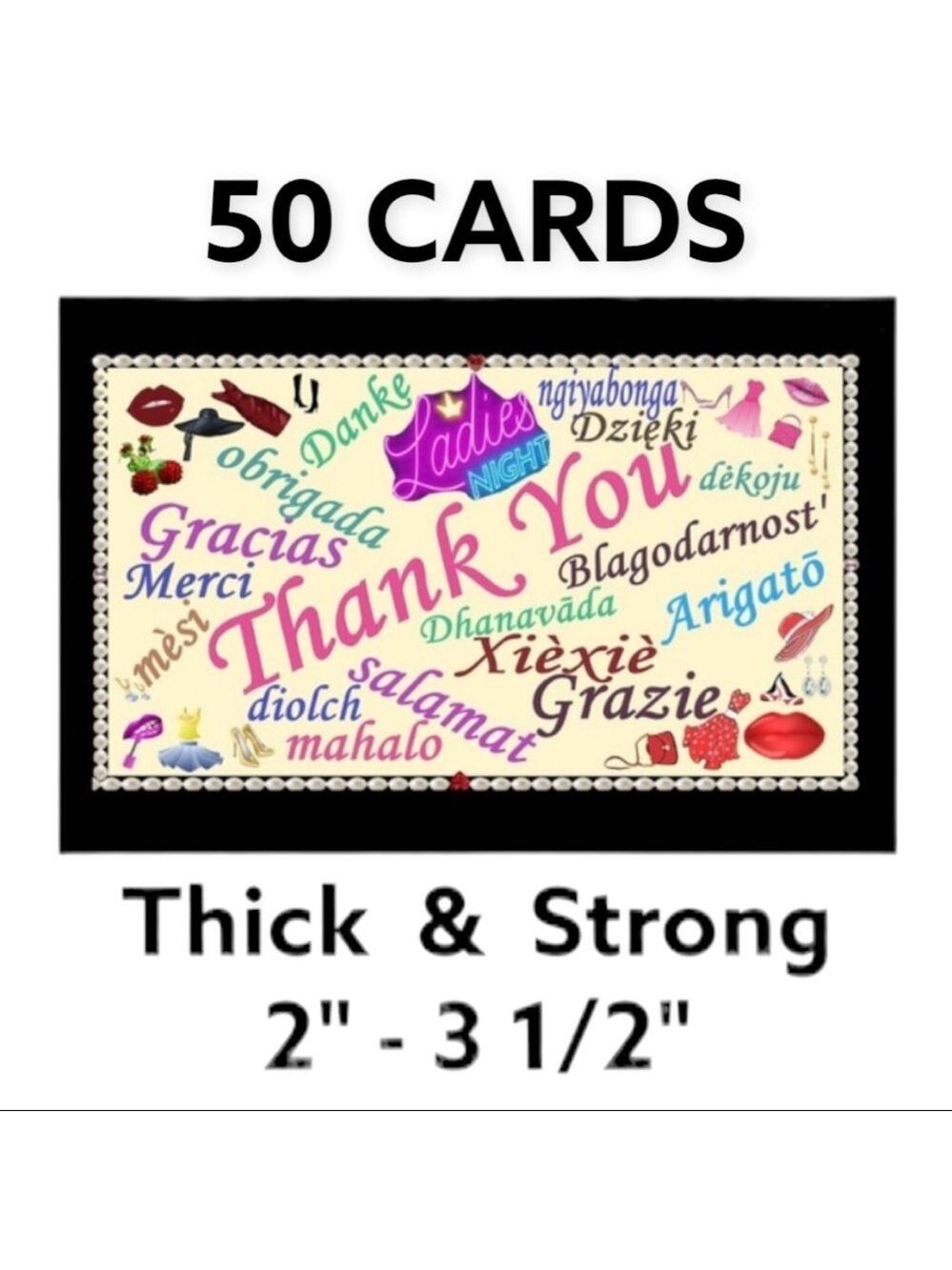 50 Cards Fashion Makeup Ladies Night. PRICE IS FIRM  2" - 3 1/2"